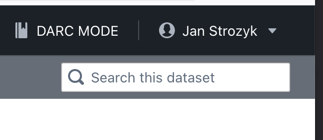 Screenshot of the OpenAleph dataset overview